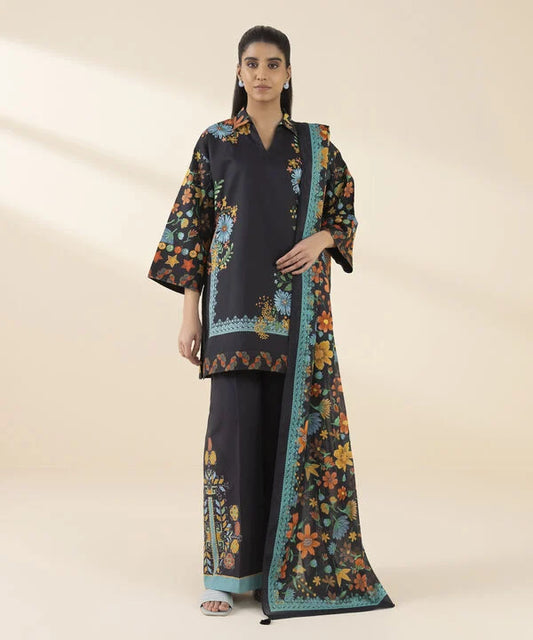 3 Piece - Printed Lawn Suit